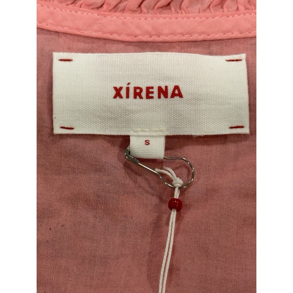 NWT $285 Xirena Dixie Dress Button Front Size Small Hot Coral 100% Cotton - Picture 4 of 8